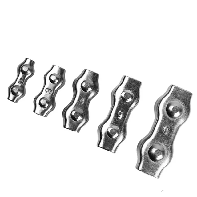 316 material small size M3 stainless steel electrical cable wire rope clamps