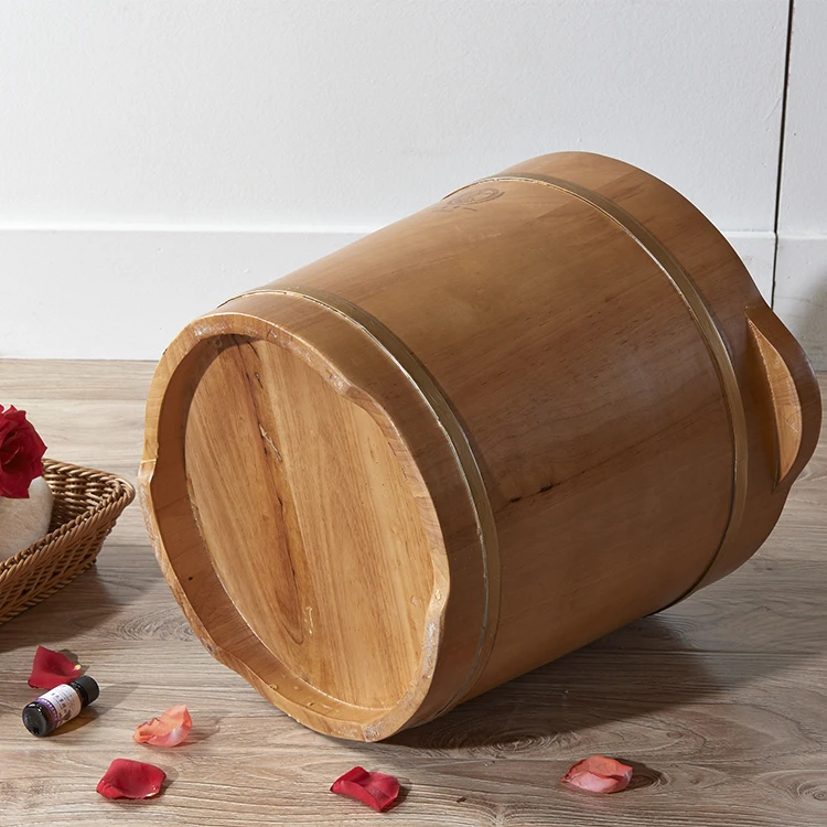 Leg massage Foot pedicure basin wooden spa wash basin