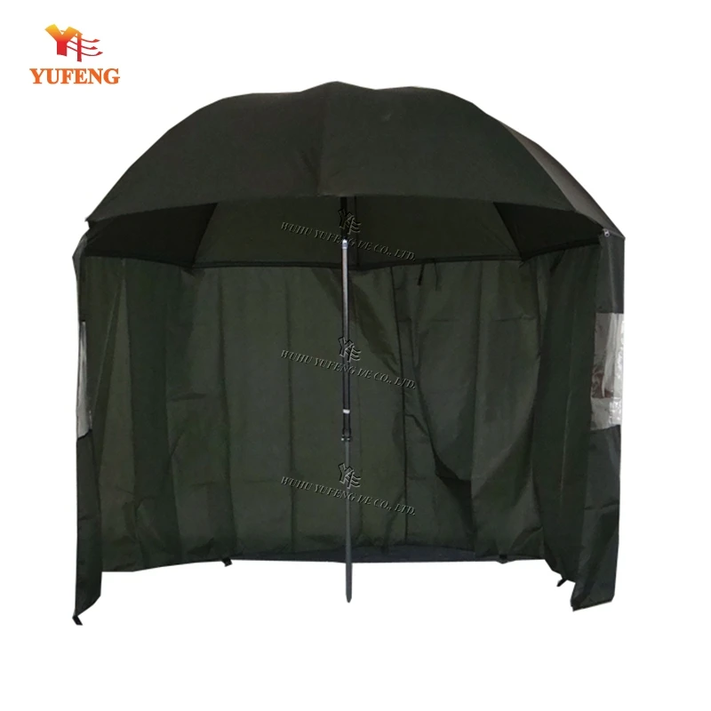 outdoor fishing umbrella with tilt and side wall