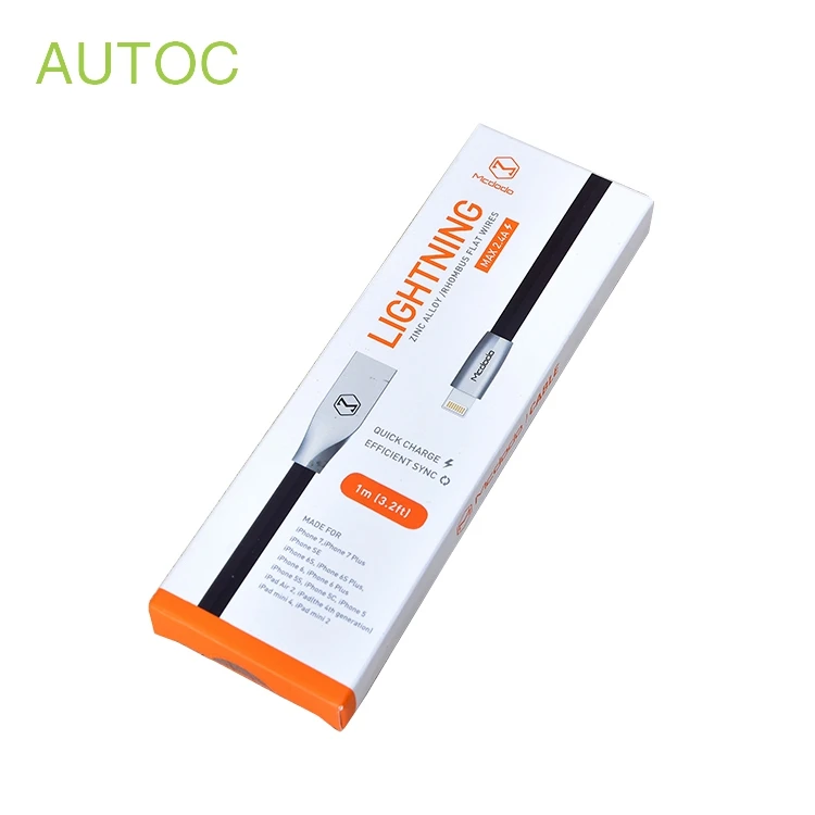 Custom Logo Recycled Cable Retail Packaging Data Cable Packaging Box For Usb Cable