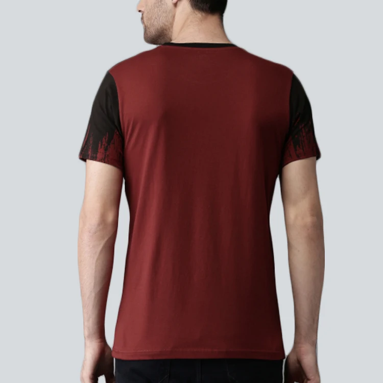 Wholesale Custom Round Neck Short Sleeves Sublimation Printed T Shirt