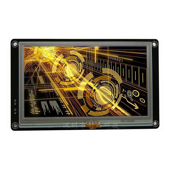 HMI 4.3 480x272 pixel inch tft lcd display module support video and camera function for CO2 laser equipment