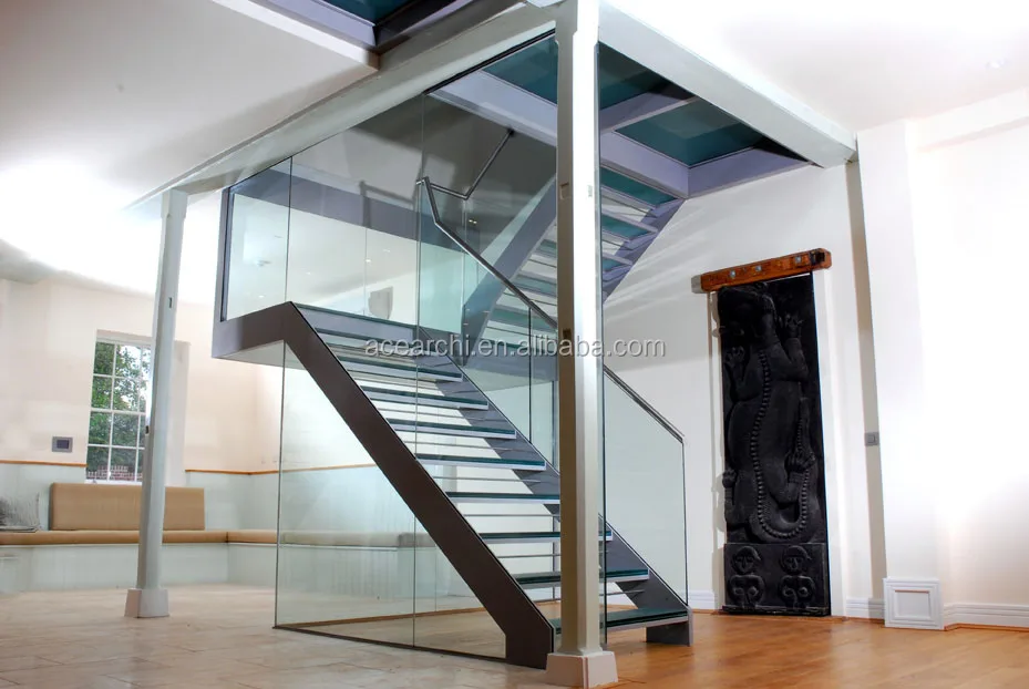 Cheap price interior / exterior portable metal deck stairs with carbon steel double stringer