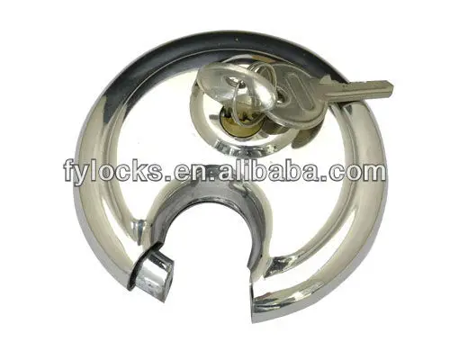 STAINLESS STEEL ROUND DISC LOCK, STAINLESS STEEL DISC PADLOCK IN STOCK