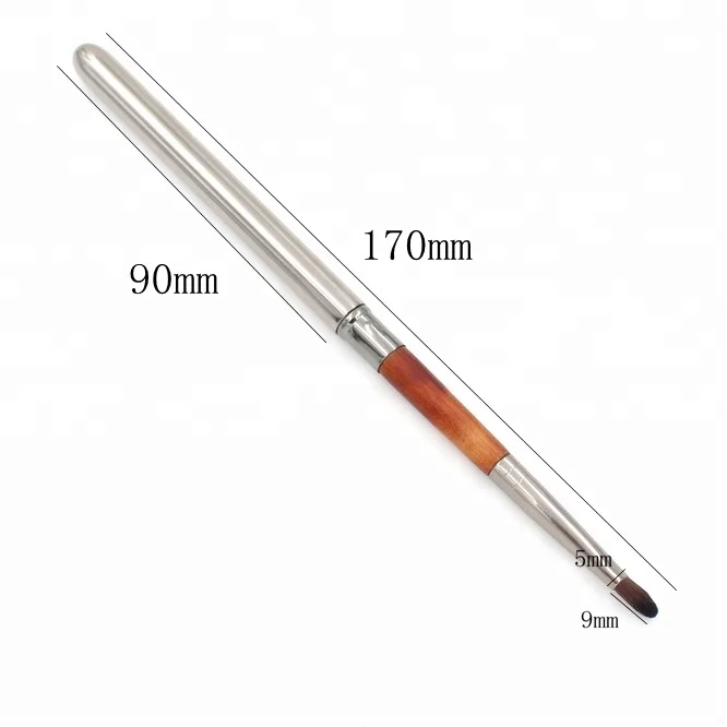 Vanson Makeup Tool High Quality Taklon Hair Portable Retractable Lip Lipstick Lipgloss Brush With Cap