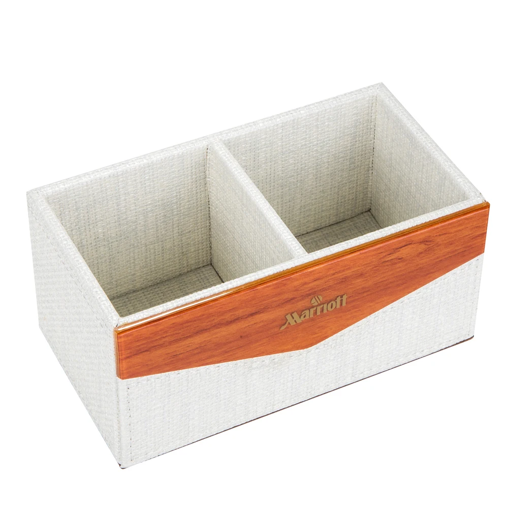 
china manufacturer 400*300*30mm rectangular beige faux pu serving tray 