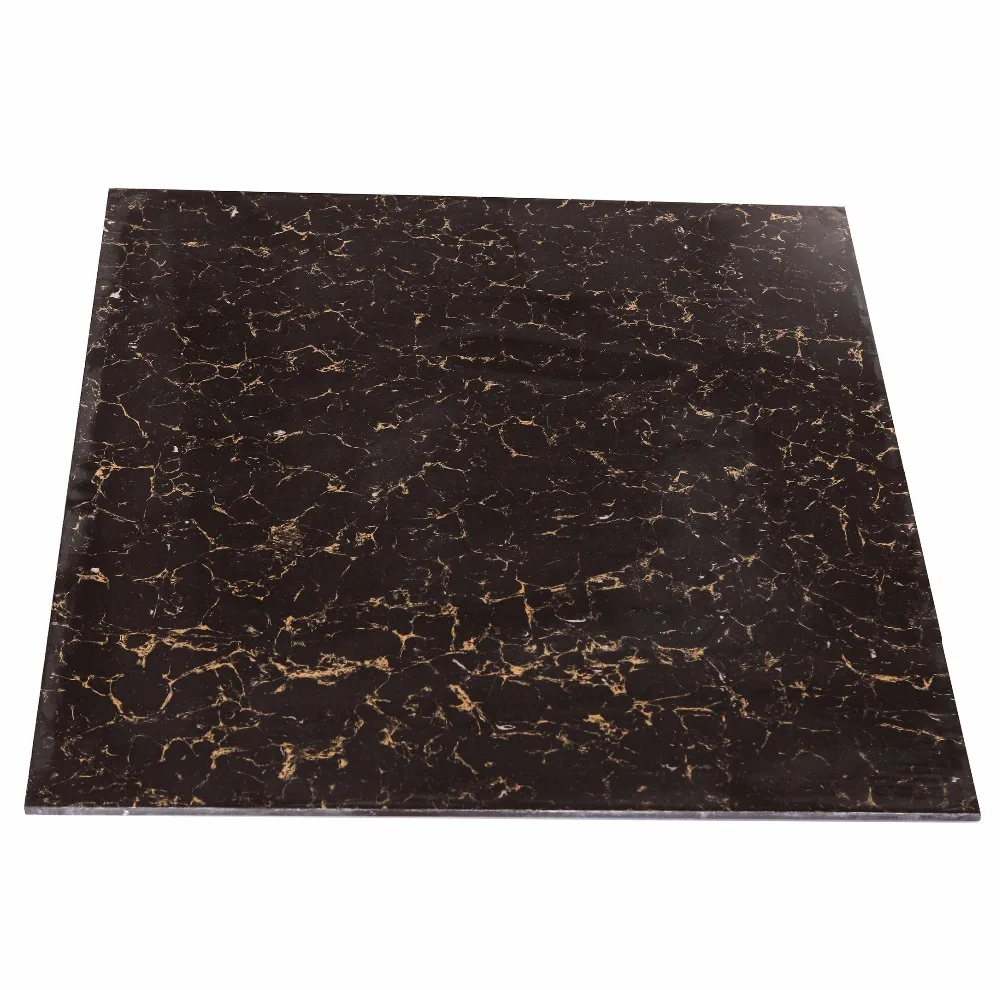 Puletty Series 60X60 Industrial Sublimation Gloss Black Ceramic Tile