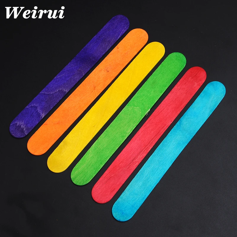 Wooden ice cream bar ice cream stick tongue depressor school children educational toys handmade materials