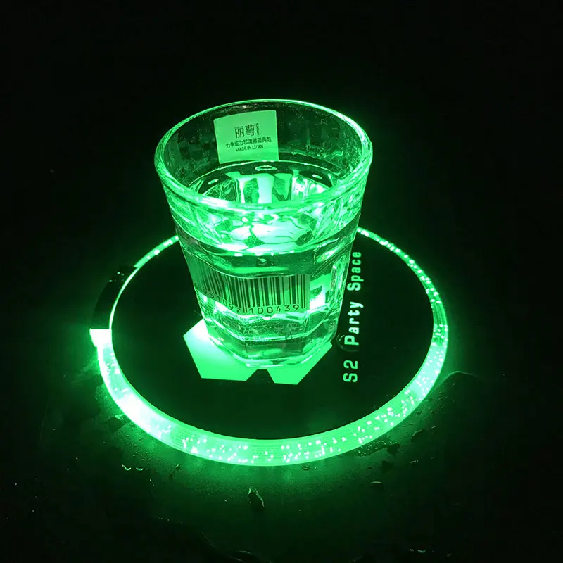 ABS led coasters Acrylic for beer coaster cheap blank acrylic coaster wholesale