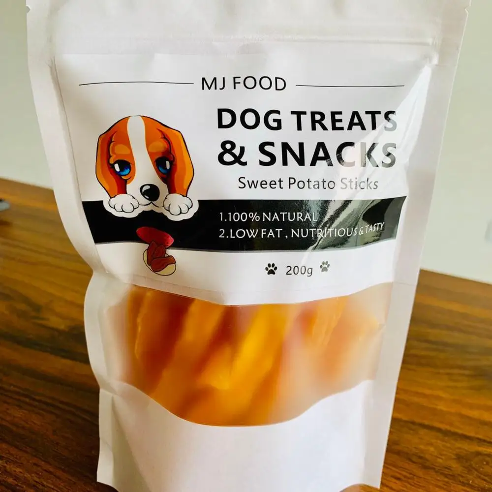 
whole sale dog healthy snacks dried sweet potato sticks dog treats 200g/bag 