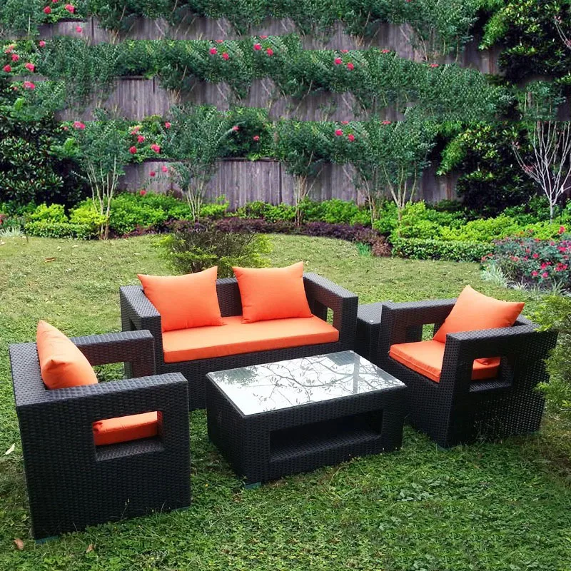Wholesale Outdoor Furniture Garden Rattan Sofa Lounge Sets