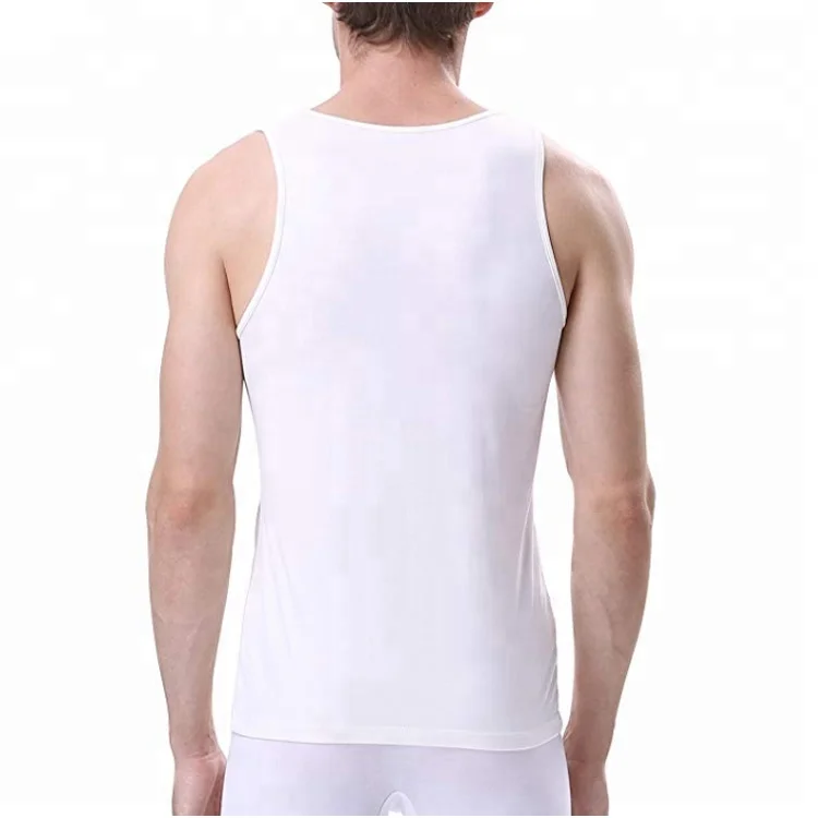 
Wholesale modal cotton fabric plus size mens breathable tank top 