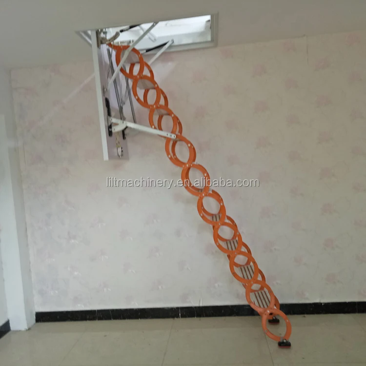Steel ladders for loft retractable staircase to save more space domestic ladder lofts