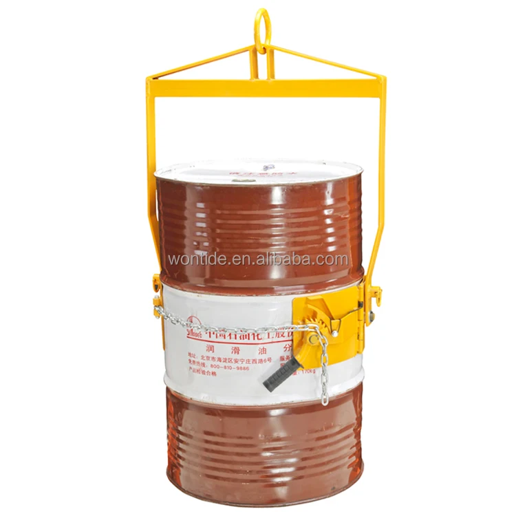 Geared Rotating Oil Drum Lifter Drum Handling Equipment Industrial Filed Customized Q235 Steel Unavailable WONTIDE CN;SHN 500kg