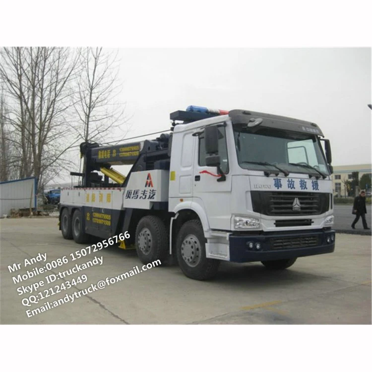 HOWO 8x4 LHD or RHD 50 ton wrecker