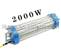 
AC220V 2000W LED under water fishing light night fish luring lamp for deep sea marine boat light 