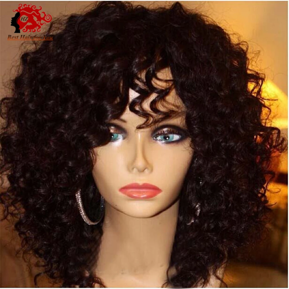 Top Quality Virgin Brazilian Front Lace Wigs / Full Lace
