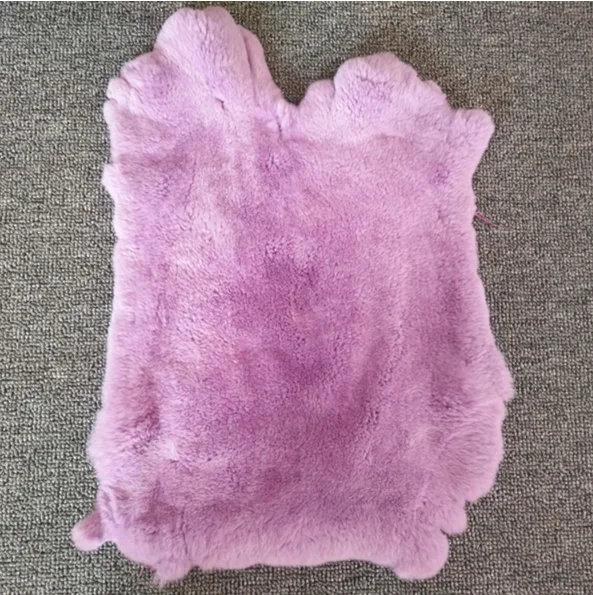 Eco-friendly Tanned Dye Animal Fur Skins Raw Rex Rabbit Fur Pelts Wholesale for Sale