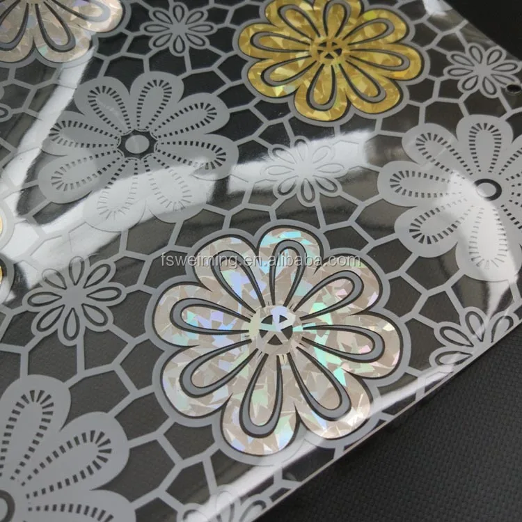 High Quality Modern Flower PVC Transparent Table Cloth