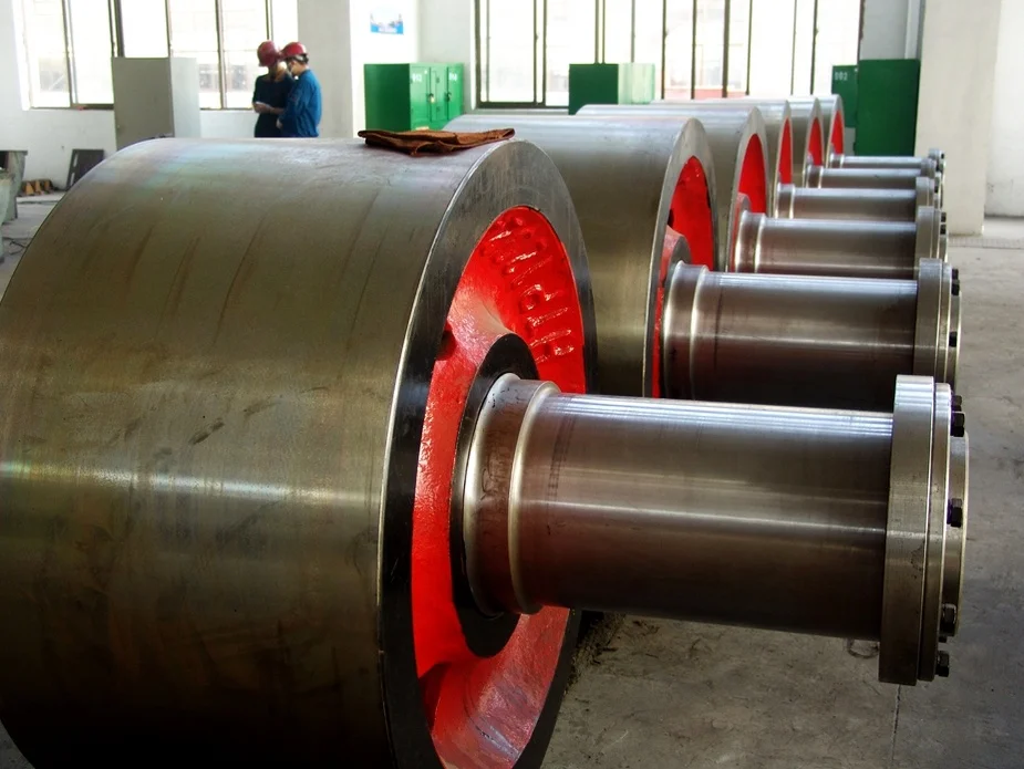 New rotary kiln spare parts girth gear,supporting roller shaft