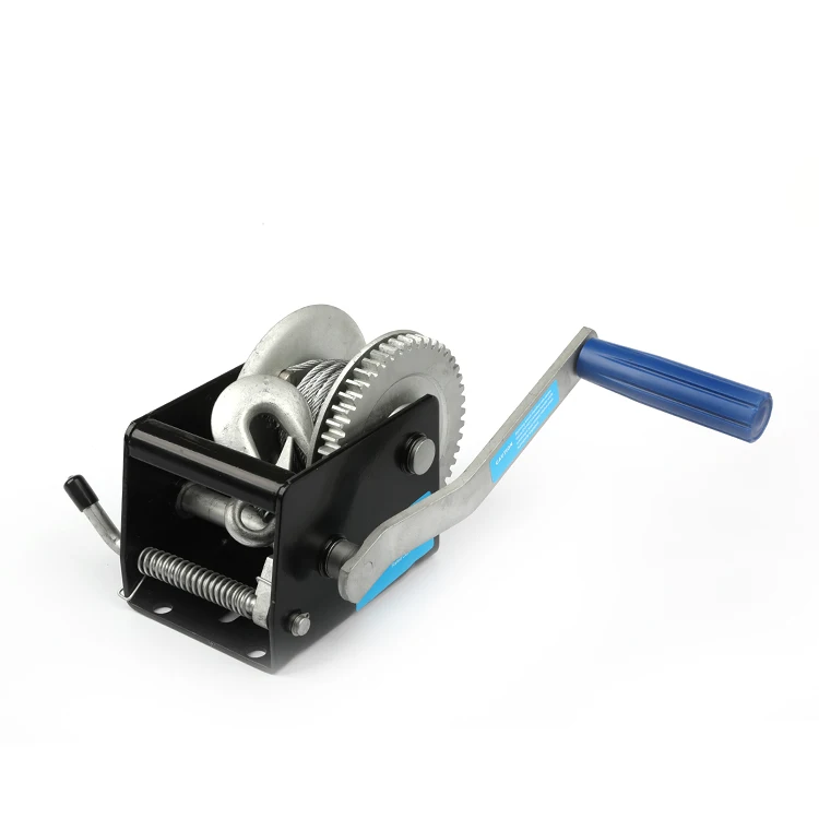 manual portable hand badland cable pulling towing construction material lifting winch machine