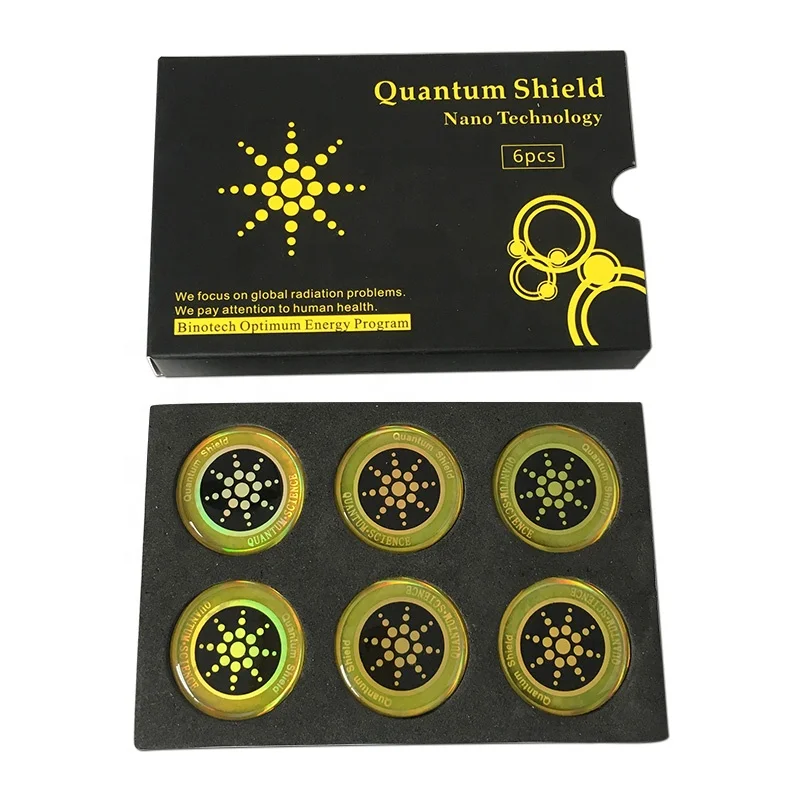 fashion round shape EMR EMF  phone Protection  quantum shield anti radiation sticker for body health.OEM is ok .