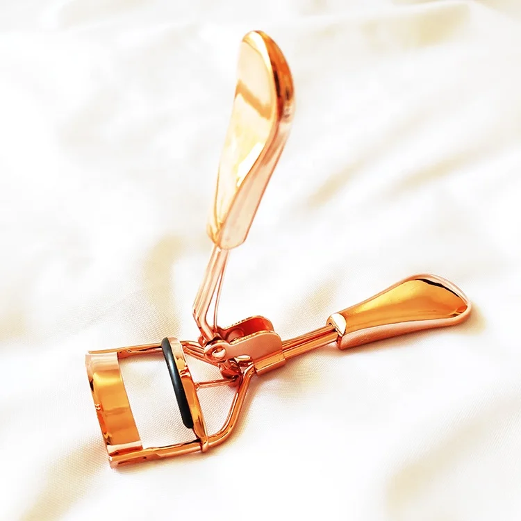 Hot sell eyelash applicator gold black rose gold color curlers eyebrow scissors false eyelash tweezer wholesale