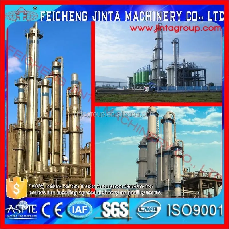 fermentation distilling equipment for sugarcane molasses Alcohol/ethanol manufacture plant
