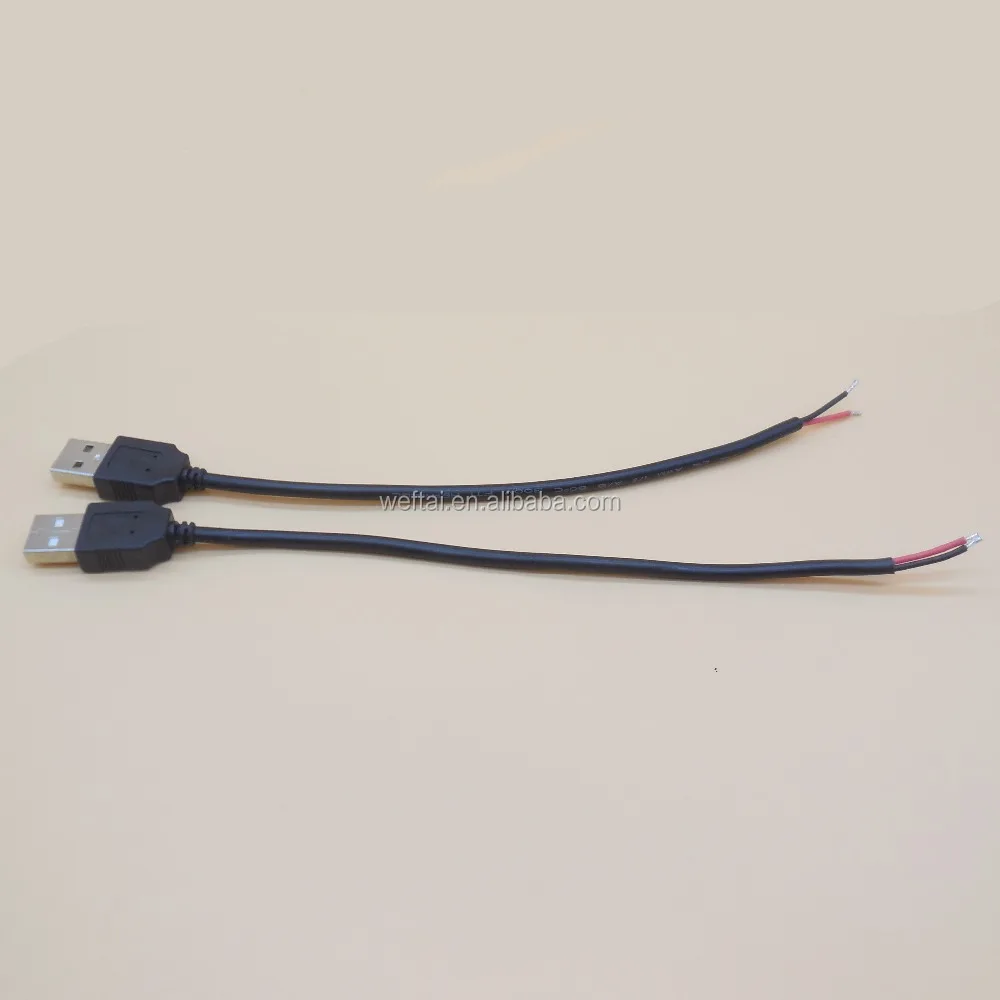 China cable supplier OEM 20AWG x 2C wiring cable USB pigtail cables