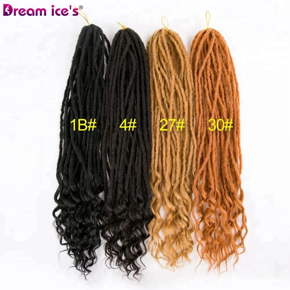 New arrival 24inch Faux locs dreads foe dreadlocks hair braids Synthetic dreadlocks crochet dreads braids Dreadlocks for women