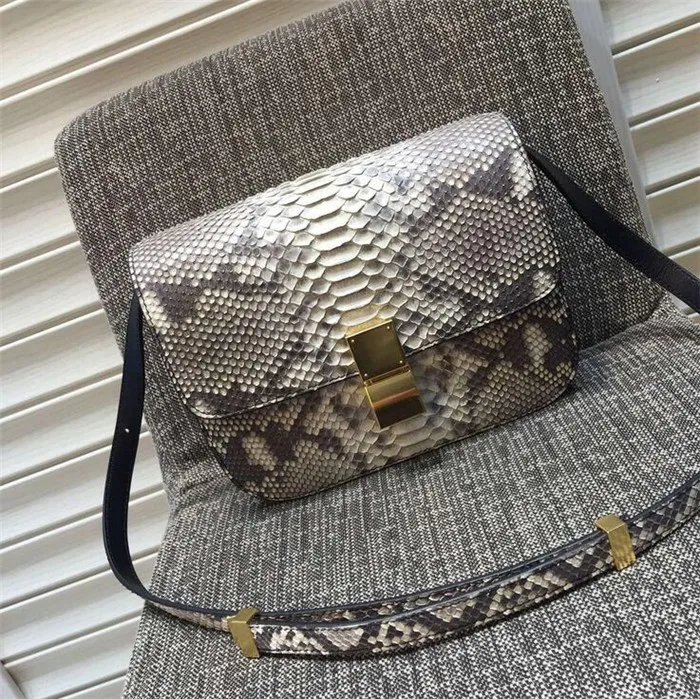Знаменитые дизайнерские модные 100% настоящие сумочки из экзотической змеиной кожи питона