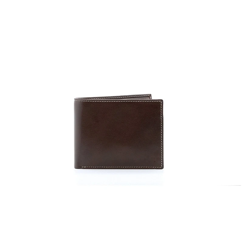 vegetable tanned cow genuine leather wallet wallet men bifold cow wallet for man