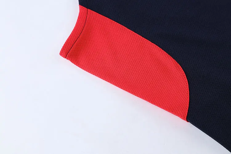 Dry Fit Fabric Team Wear Plain Black and Red Basketball Jersey Uniform