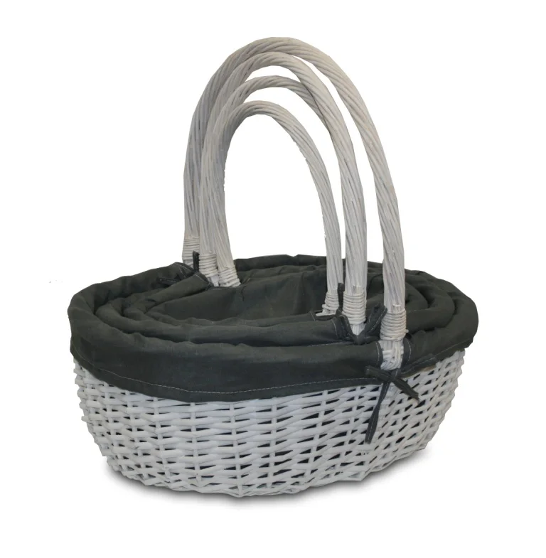 
16 inch wicker willow basket for gifts 