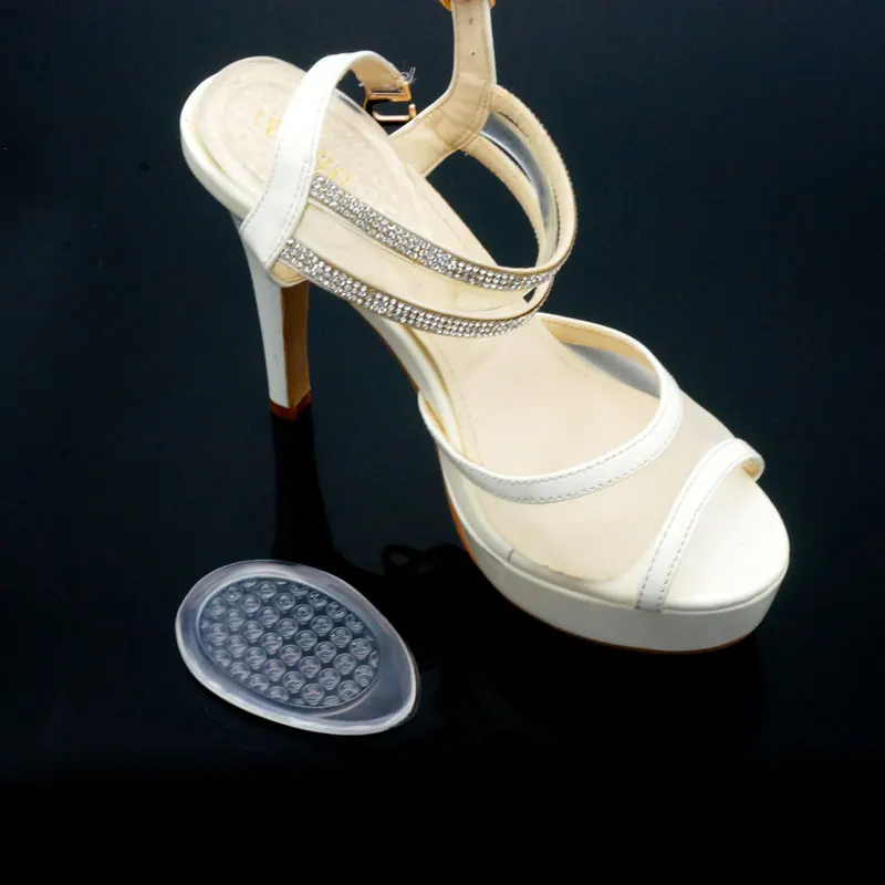 Wholesales 2 Pairs Anti-skid Silicone Gel Insoles High Heel Shoes Forefoot Front foot Pad