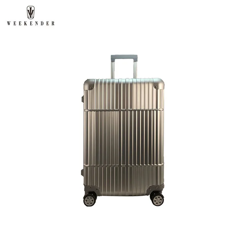 Chinese Aluminum Metal Polo Club Trolley Suitcase