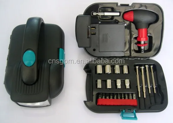 24pcs tool set with flashlight