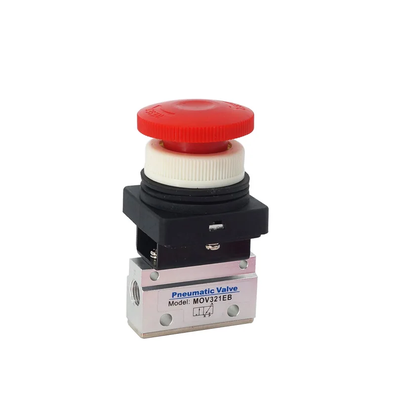 MOV Series 3/2 Way Aluminum Alloy Distinctive Pneumatic Parts MOV321R MOV321EB Mechanical Valve