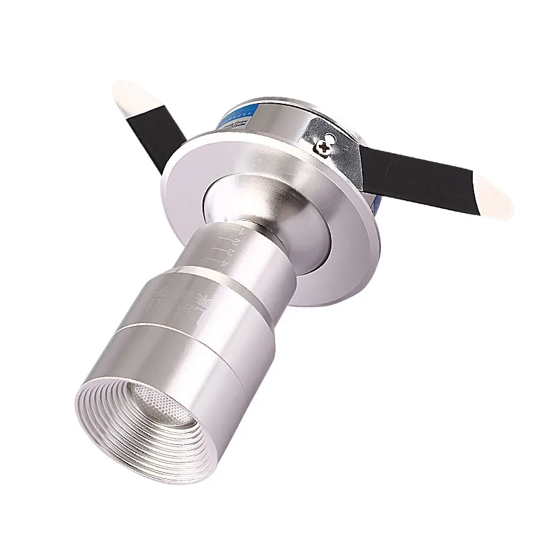 
5W Recessed beam angle adjustable zoomable cob led focus spotlight for cabinet museum lighting 