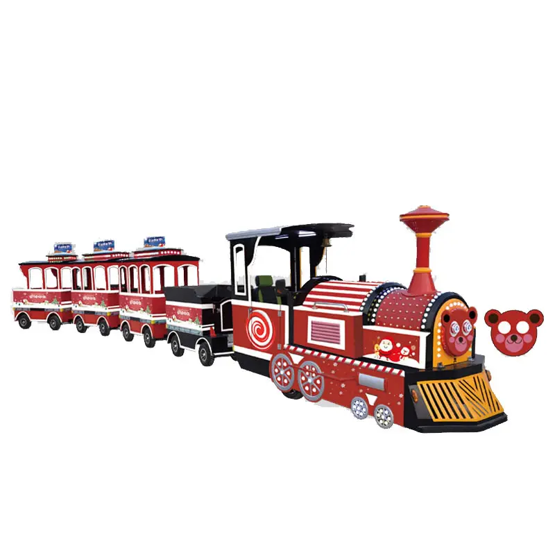KAILE Factory Price CE Amusement Park Mini Battery tourist Trackless Train Tour Attraction for Kids