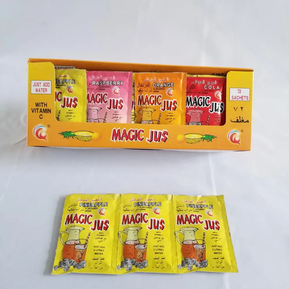 
5g add 2Liters water all fruit flavors instant juice powder 