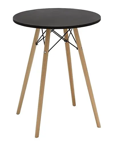 China Wholesale fashion Home furniture White MDF Wooden TOP Restaurant Table with beech legs