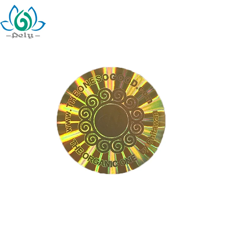 Tamper Proof Anti-counterfeit 3D Custom Transparent Hologram Sticker