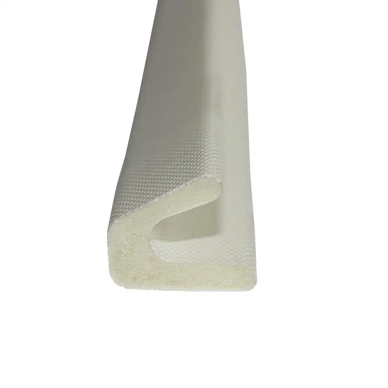 White  PU Sealing Strip Self Adhesive Weatherstrippings for Steel Metal Door Frame