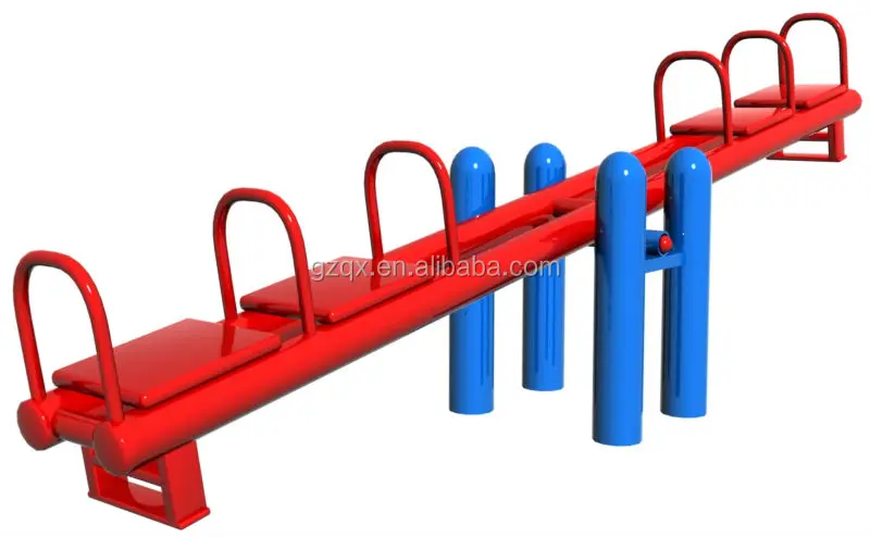 Newest high quality Galvanised steel seesaw (QX-11084B)/seesaw seat/seesaw & swing set