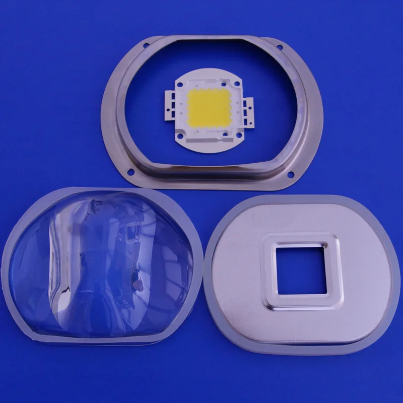 107mm 100w Aspheric Led Optical Glass Lens For Street Light
