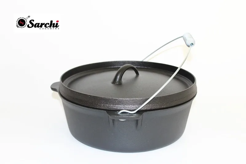 Amazon Products Cast iron dutch oven Camping cookware Pre-seasoned cast iron dutch oven