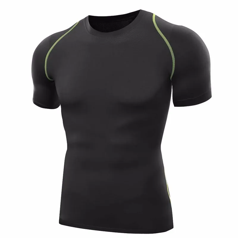 Men Compression Wear Workout T Shirts Sports Fitness Top for Running Mens Tights Private Label Fitness Wear