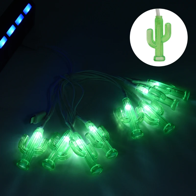  Pom String Lights Cable USB Data LED Christmas Decoration Charging