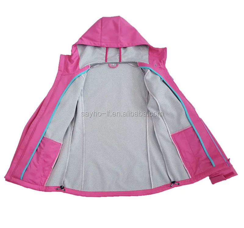 OEM ODM Custom Eco-friendly Women Softshell Jacket Waterproof Hiking Softshell Clothes Autumn